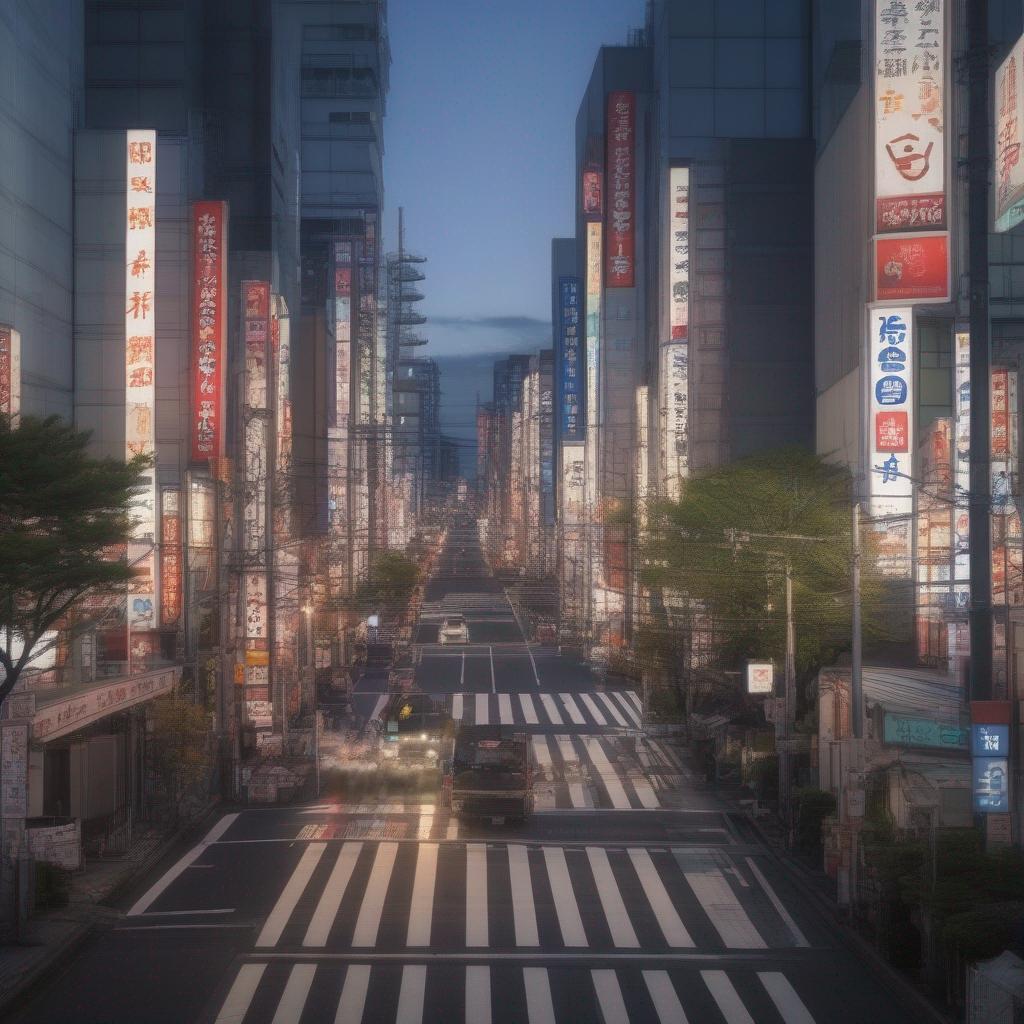 Tokyo streets, 4k high res, ultra hd, dynamic lighting